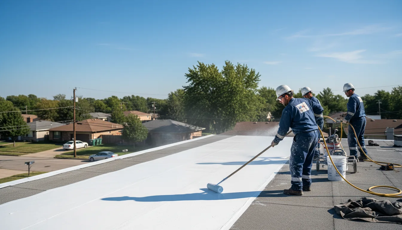 Commercial roof coating in Metz, WV near me